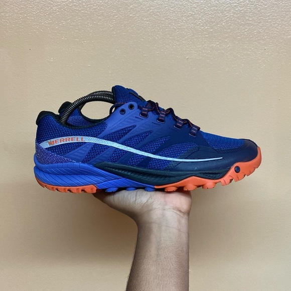 Merrell Women's All Out Charge Unifly Trail Running Sneakers “Purple Orange - Picture 1 of 17